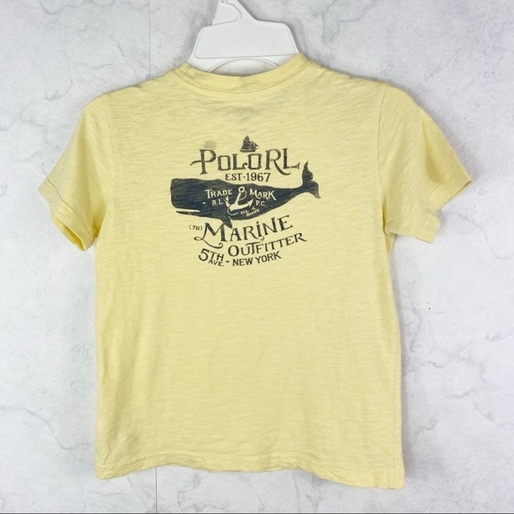 [Ralph Lauren] Yellow Whale Marine Graphic Tee - Picture 2 of 2